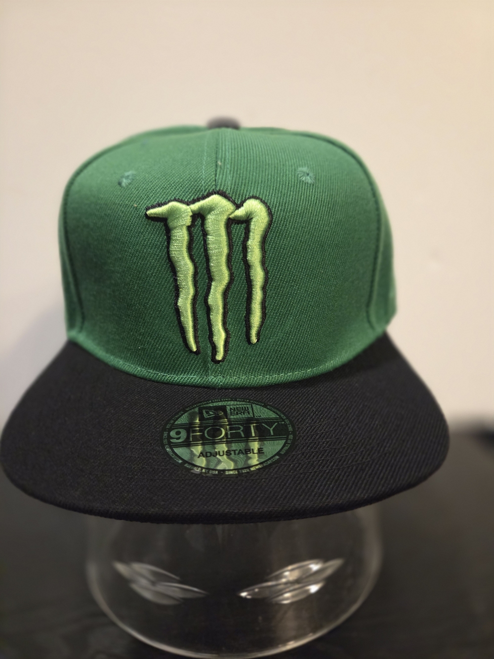 Monster Energy New Era Green & Black Adjustable Baseball Hat. New